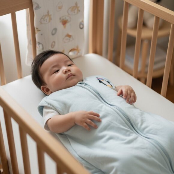 HALO SleepSack Wearable Blanket Penguin 6 12 Months Light Blue - Picture 2 of 6